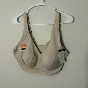 NWT Warners 2XL Cloud 9 Women’s Beige Nude Comfort Bra